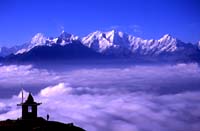 View of the Ganesh Range