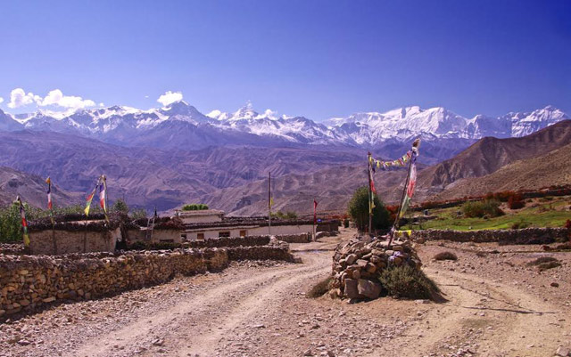 Looking south to the Himalya